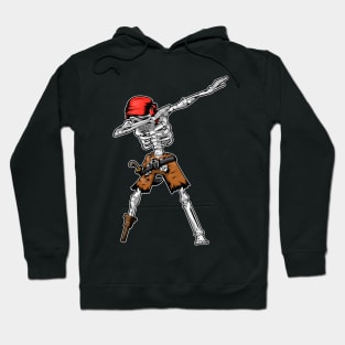 Dabbing Pirate Skeleton Skull Hoodie